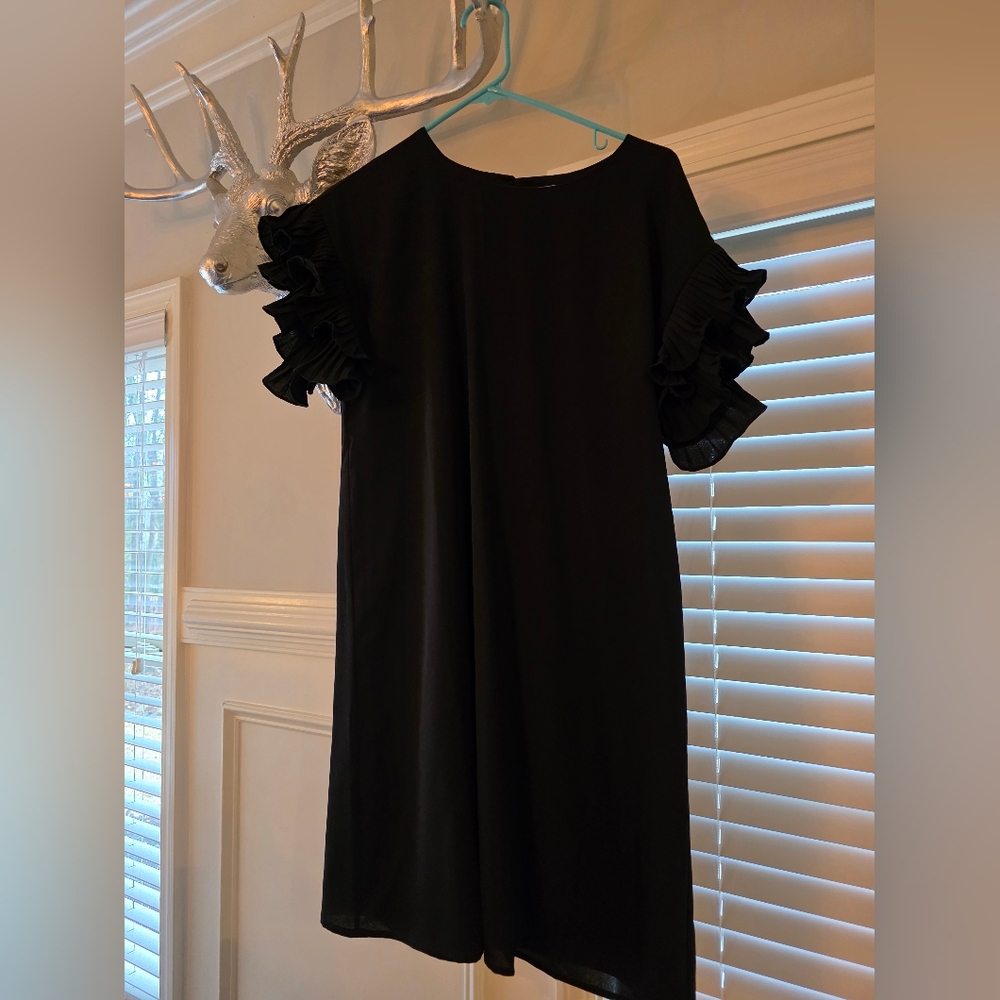 Black Ruffled Dress